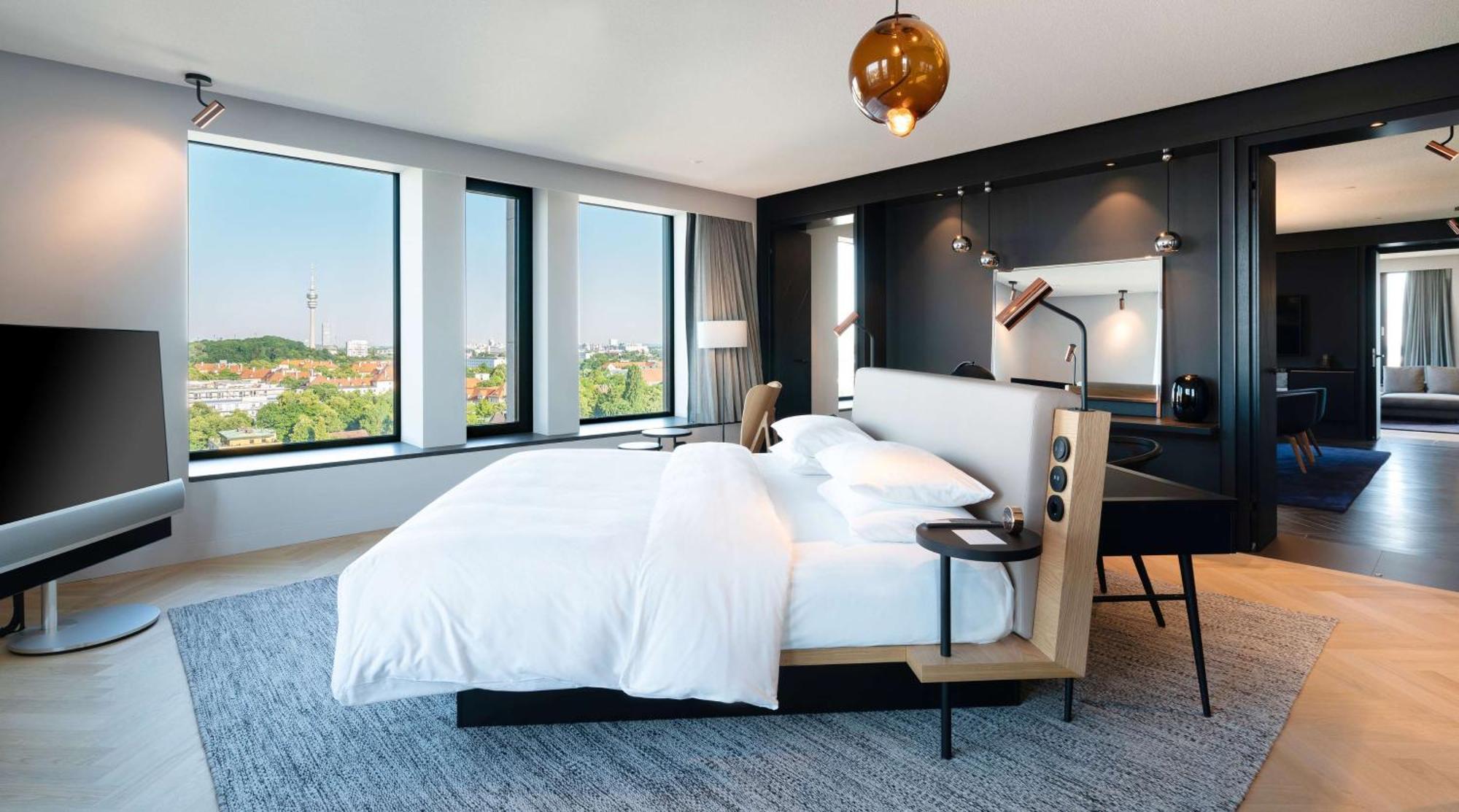 Andaz Munich Schwabinger Tor, By Hyatt Munique Exterior foto A bedroom at the hotel